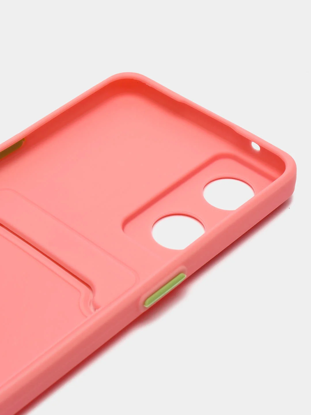 Розовый силиконовый чехол для Oppo Reno 8T 4G, Оппо Рено 8Т, с карманом для карт