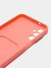 Розовый чехол для Samsung Galaxy A14 (Самсунг Галакси А14), с карманом для карт