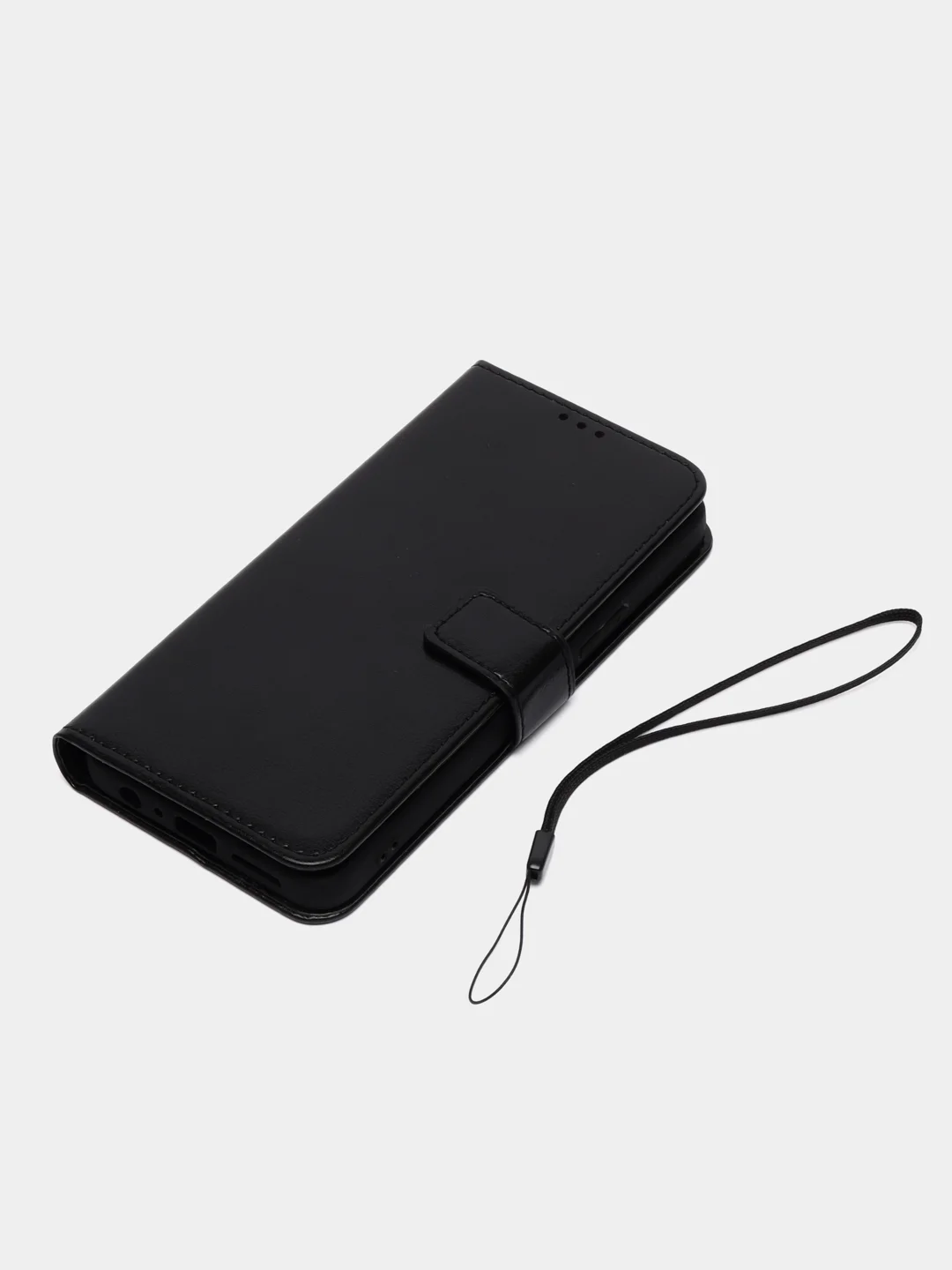 Черный чехол-книжка с магнитной застежкой для Infinix Note 12 Pro / Note 12 2023, Ноут 12 Про