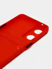 Красный силиконовый чехол для Oppo Reno 8T 4G, Оппо Рено 8Т, с карманом для карт