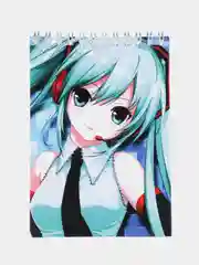 Вишнёвый блокнот по мотивам аниме Vocaloid (Вокалоид)