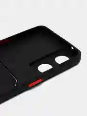Черный силиконовый чехол для Oppo Reno 8T 4G, Оппо Рено 8Т, с карманом для карт