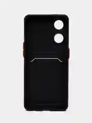 Черный силиконовый чехол для Oppo Reno 8T 4G, Оппо Рено 8Т, с карманом для карт