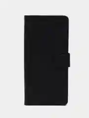 Черный чехол-книжка для Xiaomi Redmi 9C (Редми 9С), кожаный PU