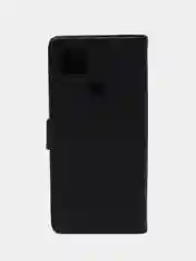 Черный чехол-книжка для Xiaomi Redmi 9C (Редми 9С), кожаный PU