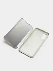 Серебряный чехол-книжка для Samsung S20