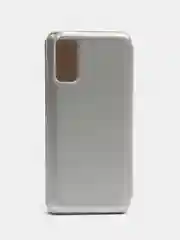 Серебряный чехол-книжка для Samsung S20