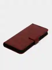 Багровый чехол-книжка с магнитной застежкой для Infinix Note 12 Pro / Note 12 2023, Ноут 12 Про