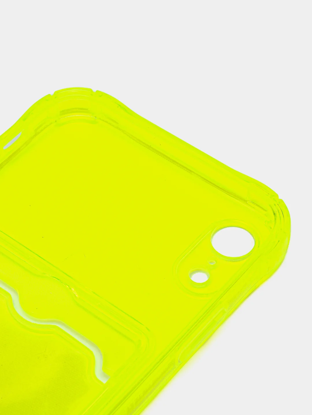 Желтый чехол для iPhone 7/8 Plus/XR/11/12/13/Pro/Pro Max, силиконовый, с карманом для карт