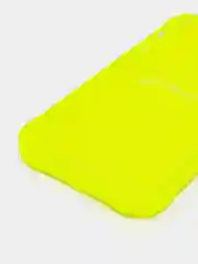 Желтый чехол для iPhone 7/8 Plus/XR/11/12/13/Pro/Pro Max, силиконовый, с карманом для карт