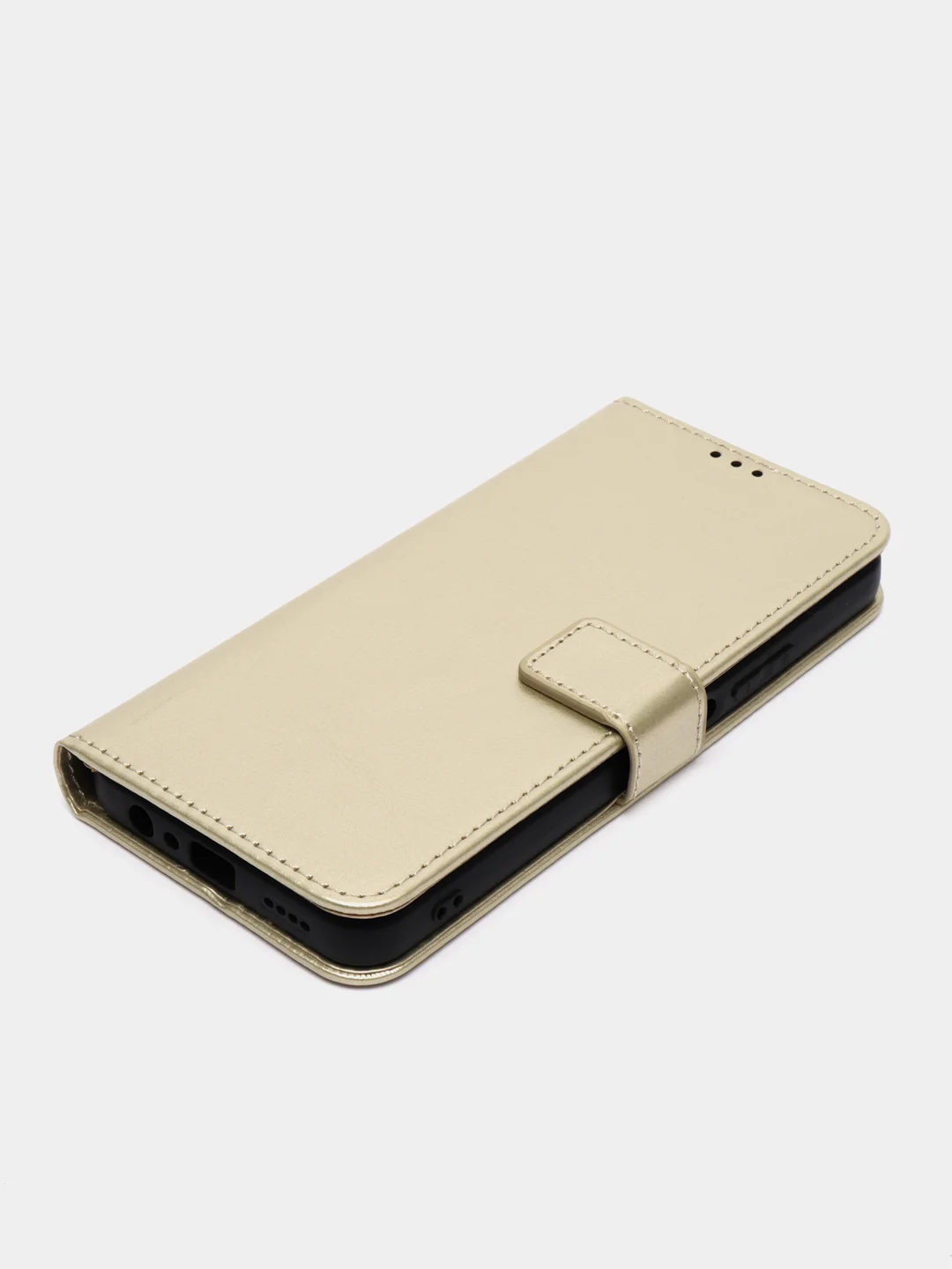 Золотой чехол-книжка с магнитной застежкой для Realme C33 4G (Реалми С33)