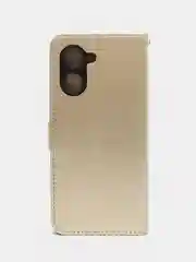 Золотой чехол-книжка с магнитной застежкой для Realme C33 4G (Реалми С33)