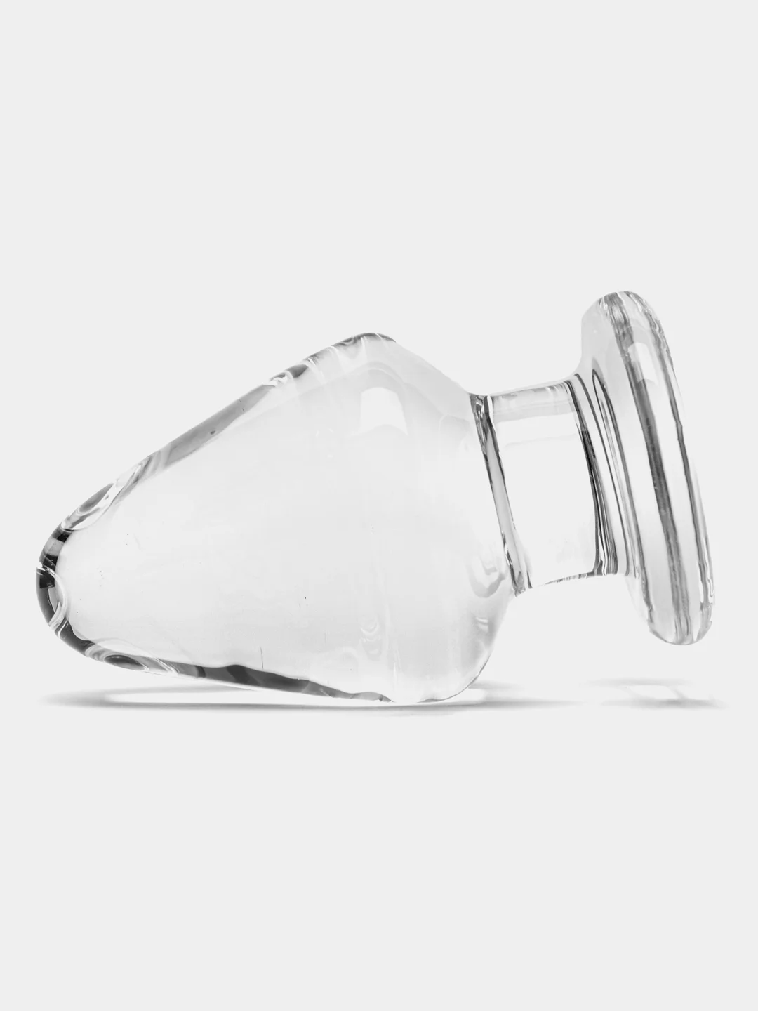 Индиго большая анальная пробка, стеклянная, 3 размера