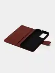 Багровый чехол-книжка с магнитной застежкой для Realme GT Neo 3 (Реалми ГТ Нео 3)