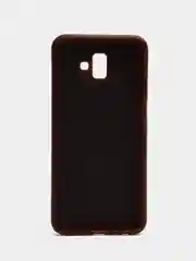 Коричневый чехол-накладка для Samsung J6 Plus, с декоративной вставкой