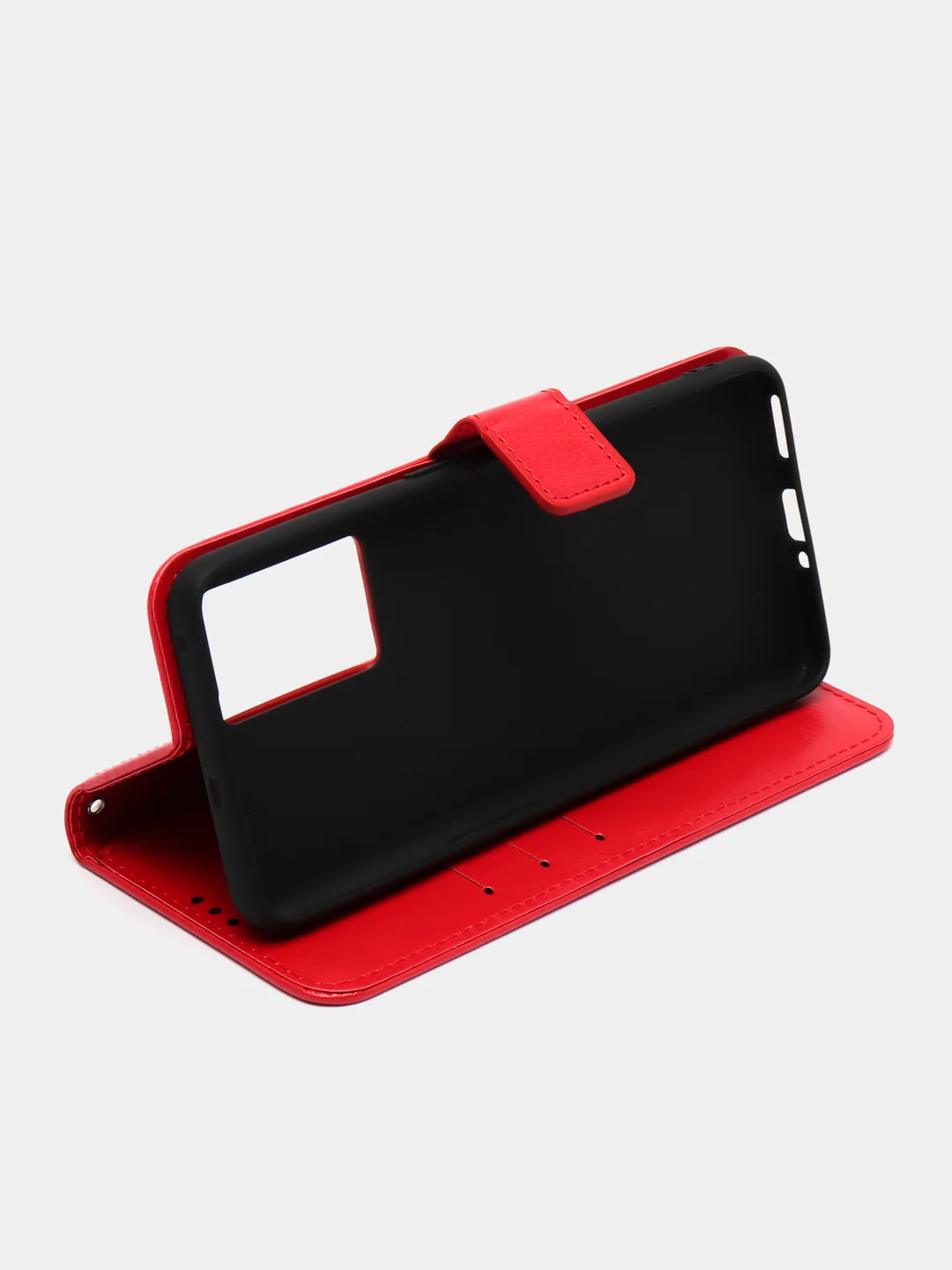 Красный чехол-книжка с магнитной застежкой для Realme GT Neo 3 (Реалми ГТ Нео 3)