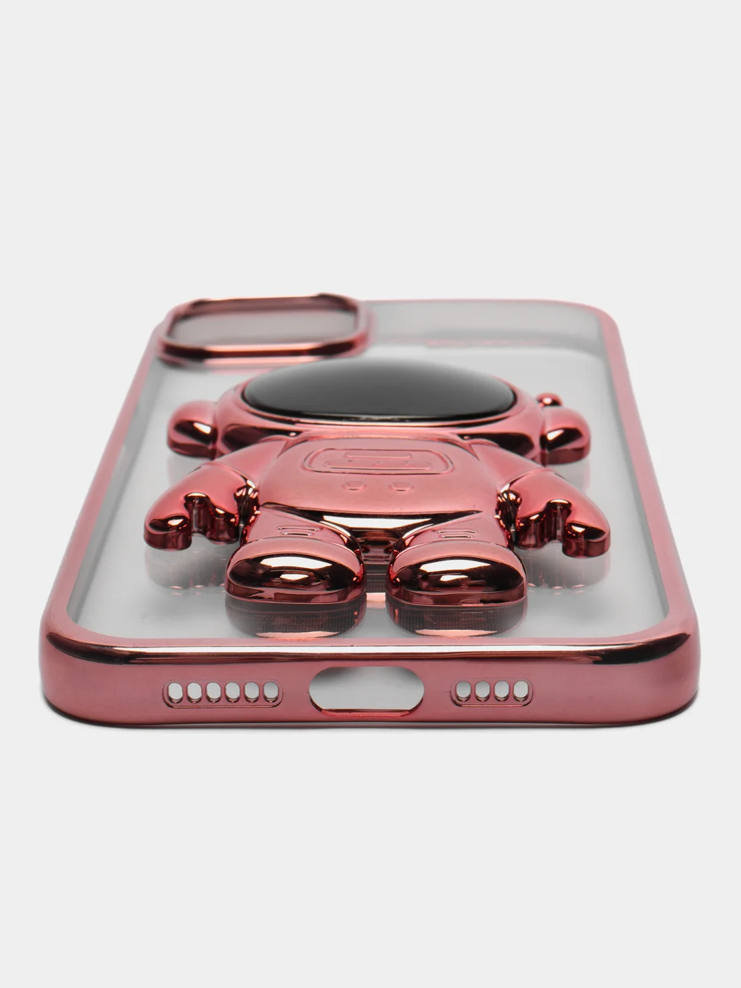 Розовый чехол с подставкой в форме человека для iPhone 14, 14 Pro, 14 Pro Max, 14 Plus