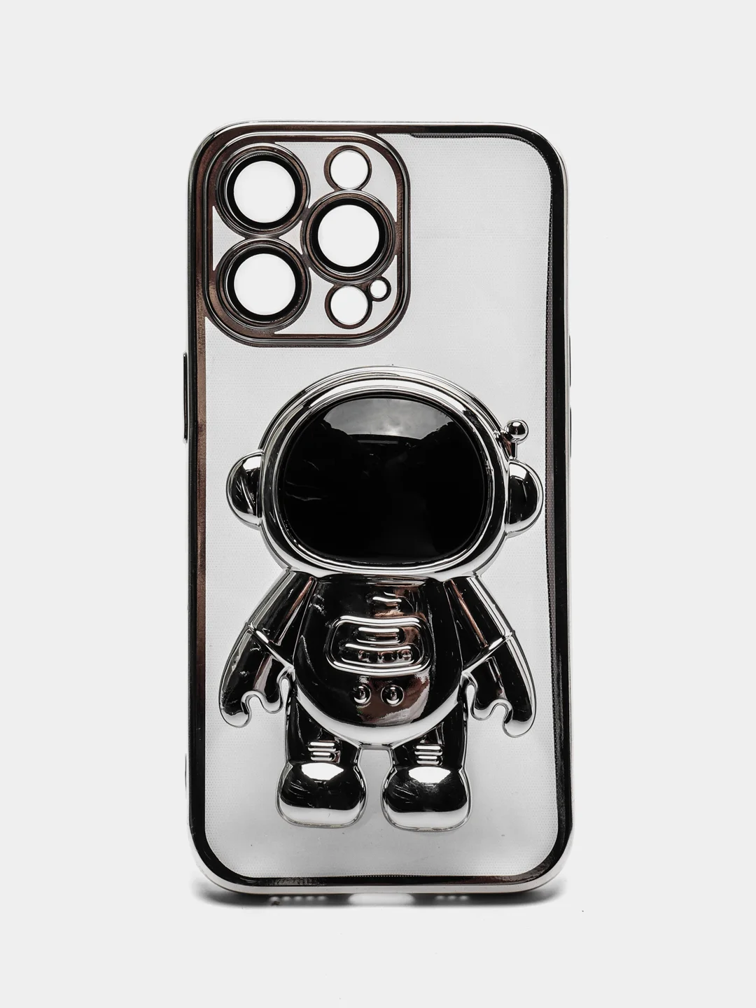 Серебряный чехол с подставкой, в форме человека, защитой камеры, для iPhone 11, 13, 13 Pro, 13 Pro Max