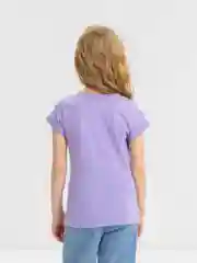 Лавандовый футболка детская для девочки, 100% хлопок, 8 - 12 лет