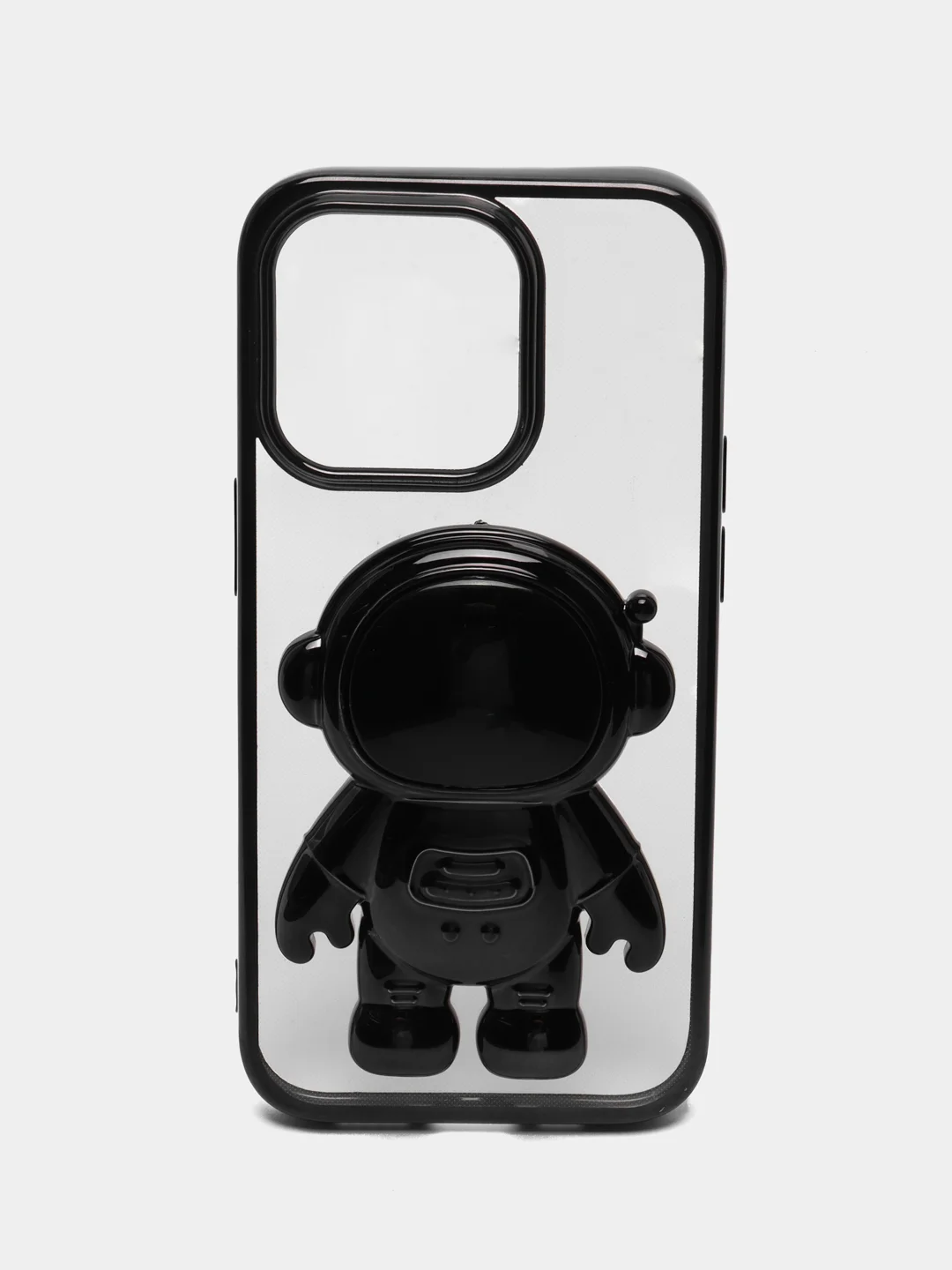 Черный чехол с подставкой в форме человека для iPhone 14, 14 Pro, 14 Pro Max, 14 Plus