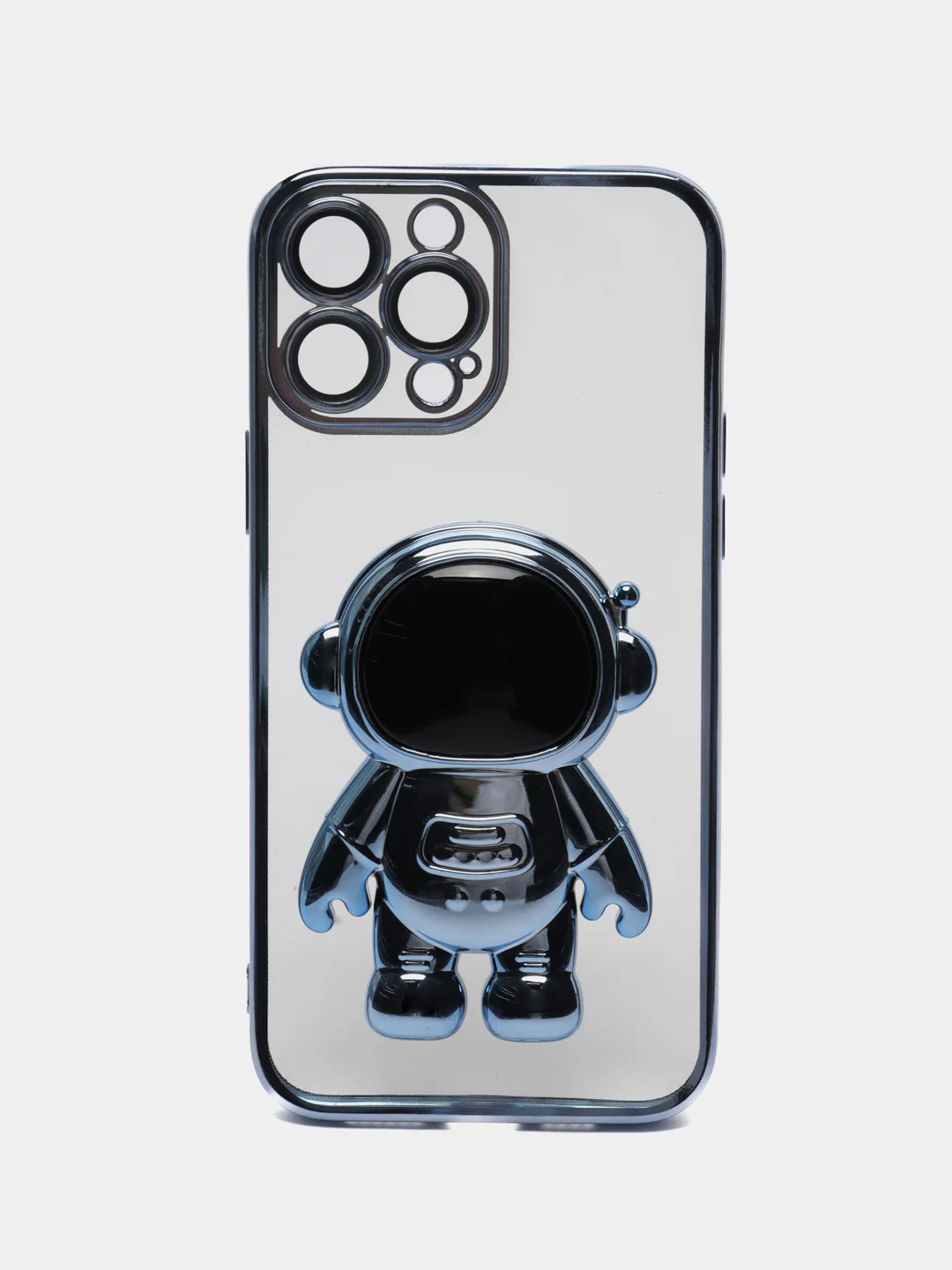 Голубой чехол с подставкой, в форме человека, защитой камеры, для iPhone 11, 13, 13 Pro, 13 Pro Max