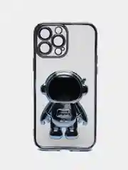 Голубой чехол с подставкой, в форме человека, защитой камеры, для iPhone 11, 13, 13 Pro, 13 Pro Max