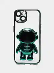 Зеленый чехол с подставкой, в форме человека, защитой камеры, для iPhone 11, 13, 13 Pro, 13 Pro Max