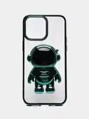 Зеленый чехол с подставкой в форме человека для iPhone 14, 14 Pro, 14 Pro Max, 14 Plus