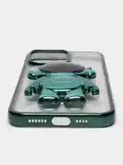 Зеленый чехол с подставкой в форме человека для iPhone 14, 14 Pro, 14 Pro Max, 14 Plus