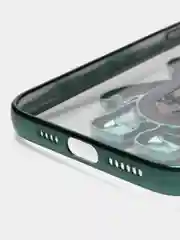 Зеленый чехол с подставкой в форме человека для iPhone 14, 14 Pro, 14 Pro Max, 14 Plus