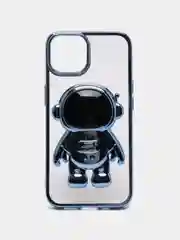 Голубой чехол с подставкой в форме человека для iPhone 14, 14 Pro, 14 Pro Max, 14 Plus