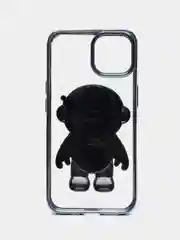 Голубой чехол с подставкой в форме человека для iPhone 14, 14 Pro, 14 Pro Max, 14 Plus