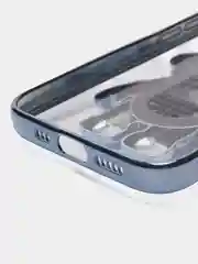 Голубой чехол с подставкой в форме человека для iPhone 14, 14 Pro, 14 Pro Max, 14 Plus