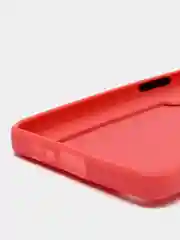 Коралловый силиконовый чехол для Realme C31 (Реалми С31), с карманом для карт, прозрачный