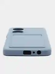 Синий меланж чехол для Honor X7, Хонор Х7, силиконовый