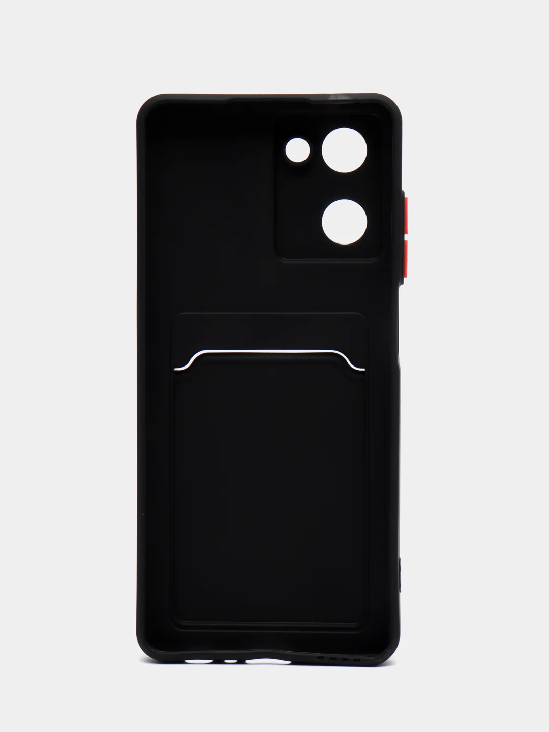Черный силиконовый чехол для Realme 10 4G (Реалми 10 4 Джи), с карманом для карт