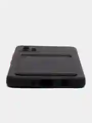 Черный чехол Samsung Galaxy A51 (Самсунг Галакси А51), с карманом для карт