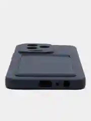 Темно-синий силиконовый чехол Infinix Note 12 2023 / Note 12 PRO 4G, прозрачный