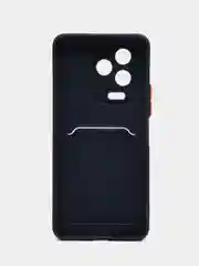 Темно-синий силиконовый чехол Infinix Note 12 2023 / Note 12 PRO 4G, прозрачный