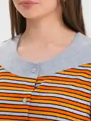 Оранжевый халат женский