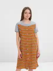 Оранжевый халат женский