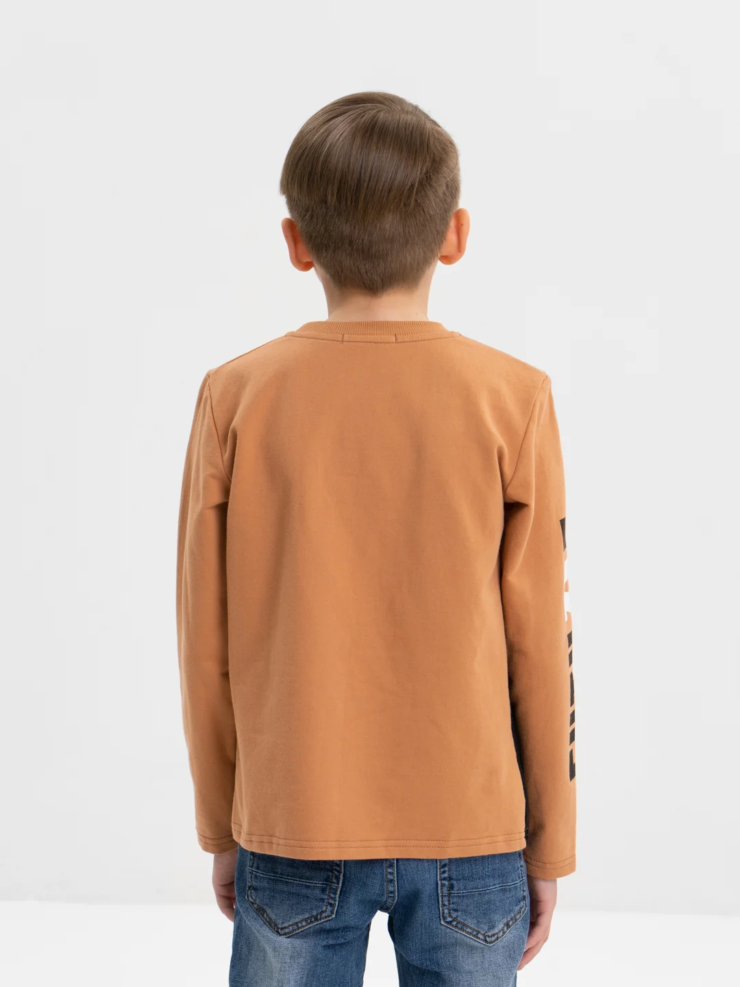 Коричневый свитшот для мальчика Bonito kids