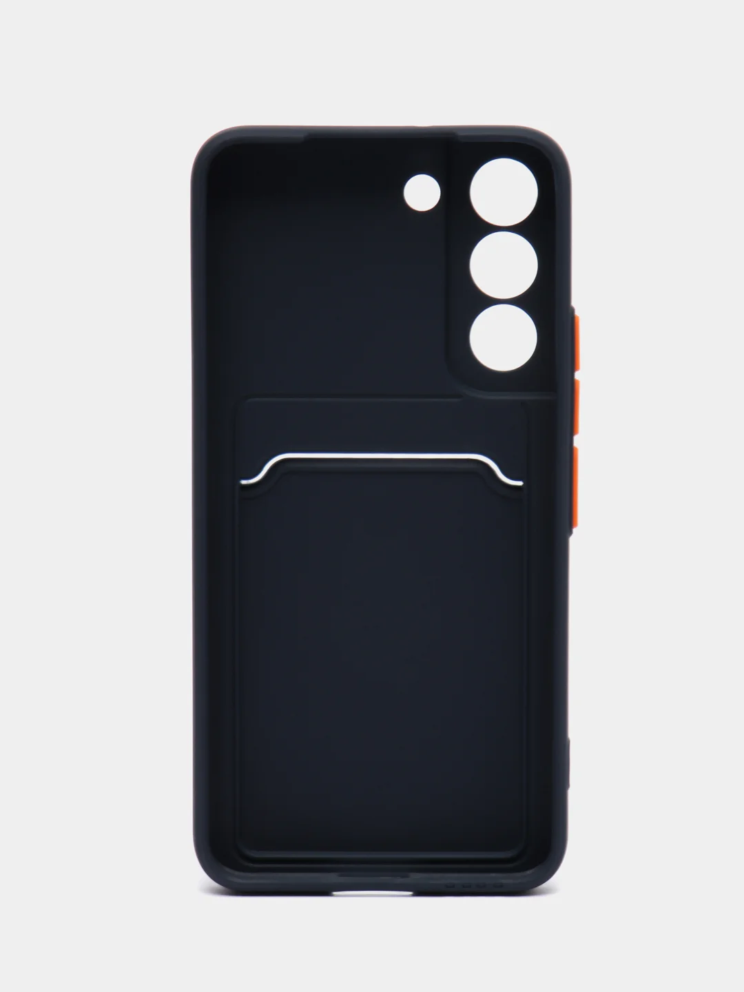 Темно-синий чехол для Samsung Galaxy S22 (Самсунг Галакси С22), с карманом для карт
