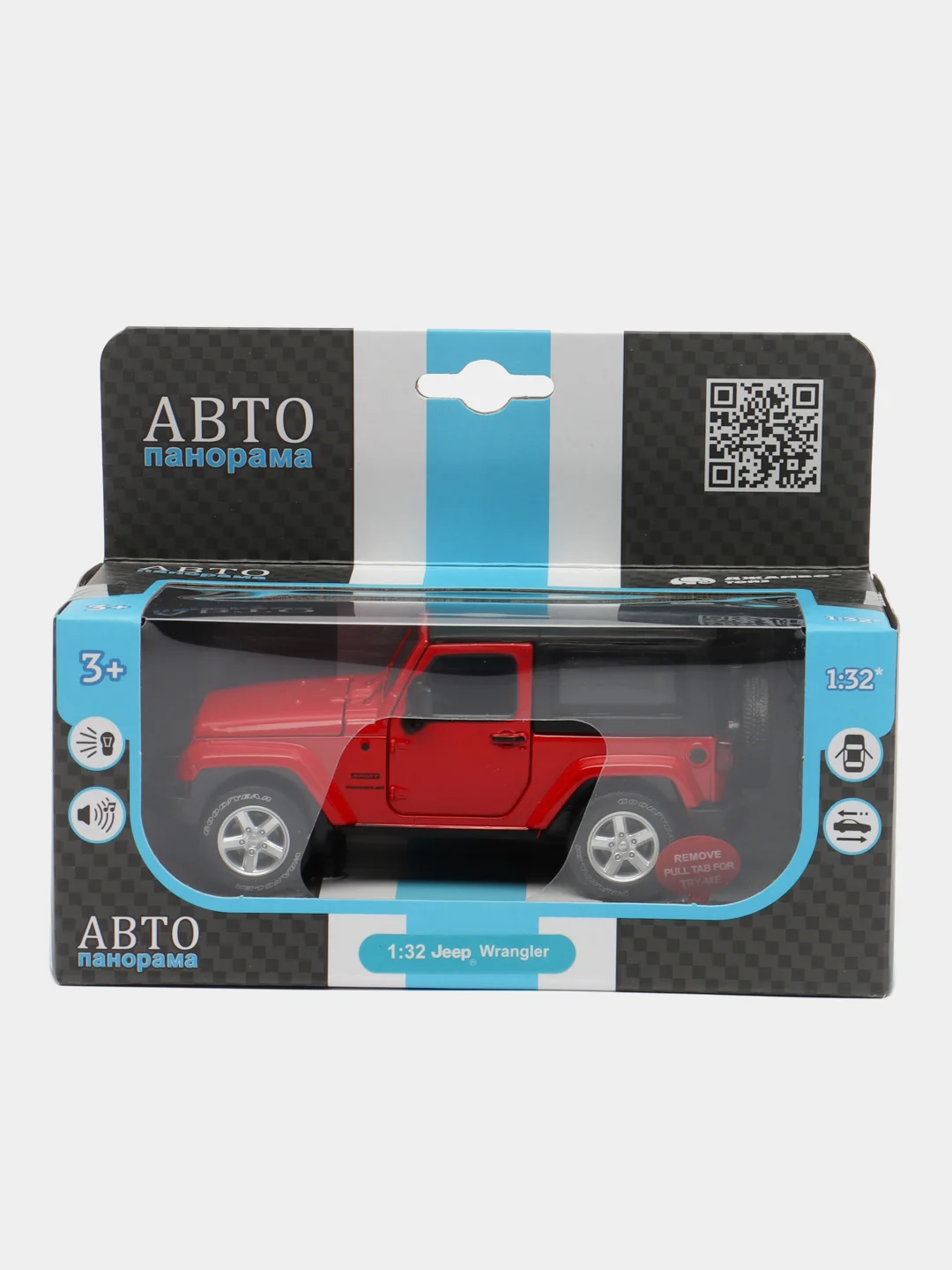 Машинка металлическая 1:32 Jeep Wrangler, 17,5 см, JB1251518