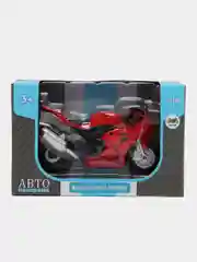 Мотоцикл металл. 1:18 Suzuki GSR-R1000, красный, свободный ход колес, 14 см, JB1251504