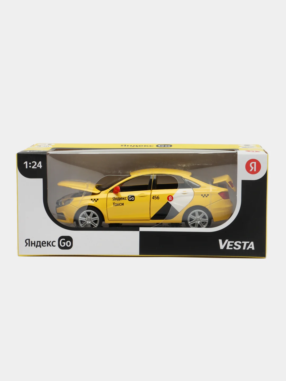 Машинка металлическая Яндекс Go 1:24 LADA VESTA 24 см JB1251345