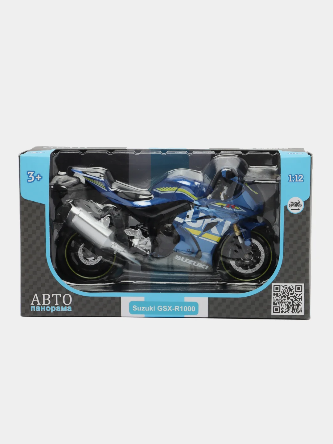 Мотоцикл, металл, 1:12 Suzuki GSR-R1000, 20,6 см, JB1251501