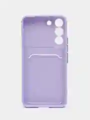 Лавандовый чехол для Samsung Galaxy S22 (Самсунг Галакси С22), с карманом для карт