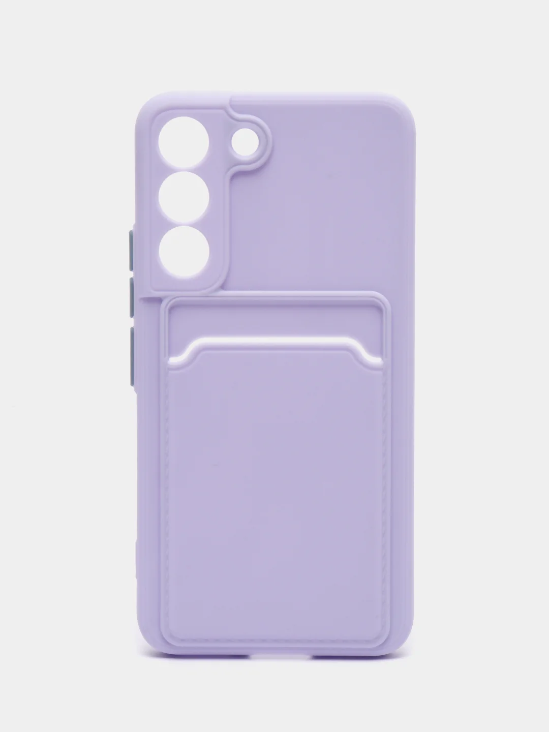 Лавандовый чехол для Samsung Galaxy S22 (Самсунг Галакси С22), с карманом для карт