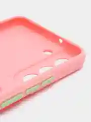 Пудровый чехол для Samsung Galaxy S22 (Самсунг Галакси С22), с карманом для карт